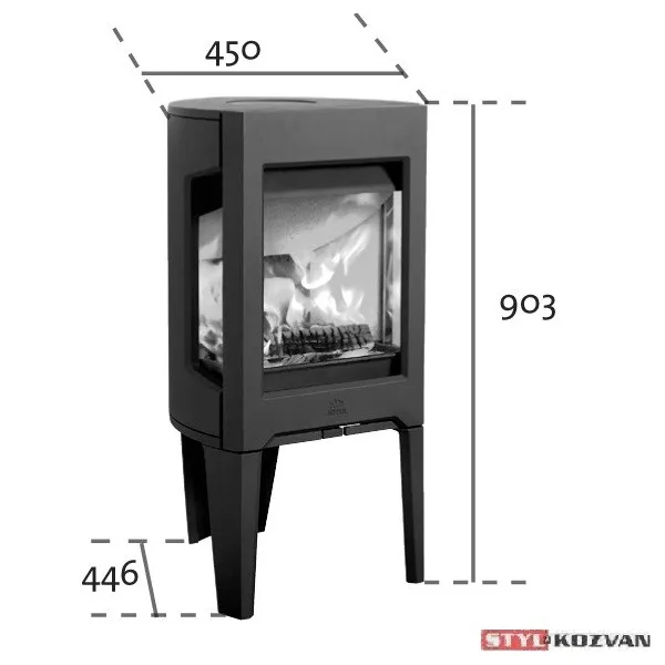 Jotul F 163 CB - liatinové krbové kachle