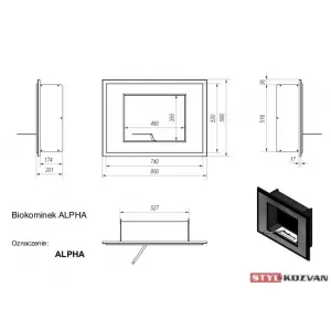 Kratki Alpha čierny - biokrb