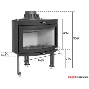 Jotul I 400 CB Panorama - krbová vložka