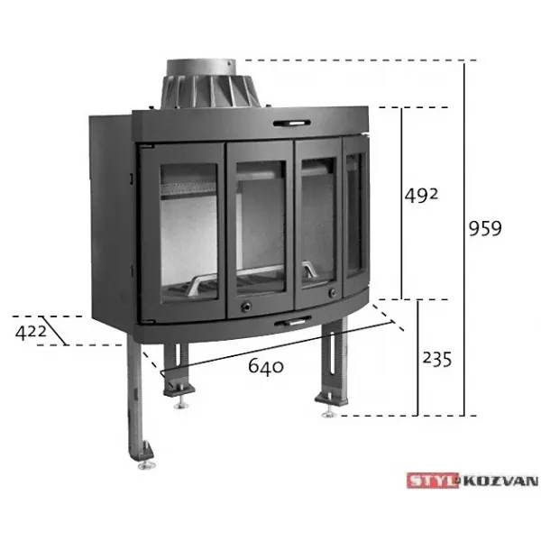 Jotul I 400 CB Harmony - krbová vložka