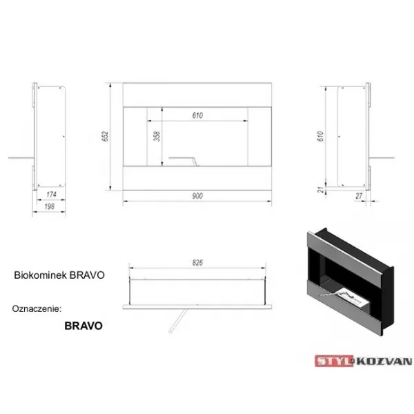 Kratki Bravo čierný - biokrb