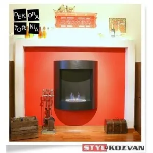 Kratki Polkruhový čierny - biokrb