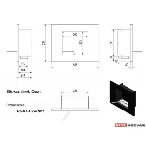 Kratki Quat čierny - biokrb