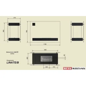 Kratki Linate čierny - biokrb