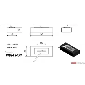 Kratki India Mini čierny - biokrb
