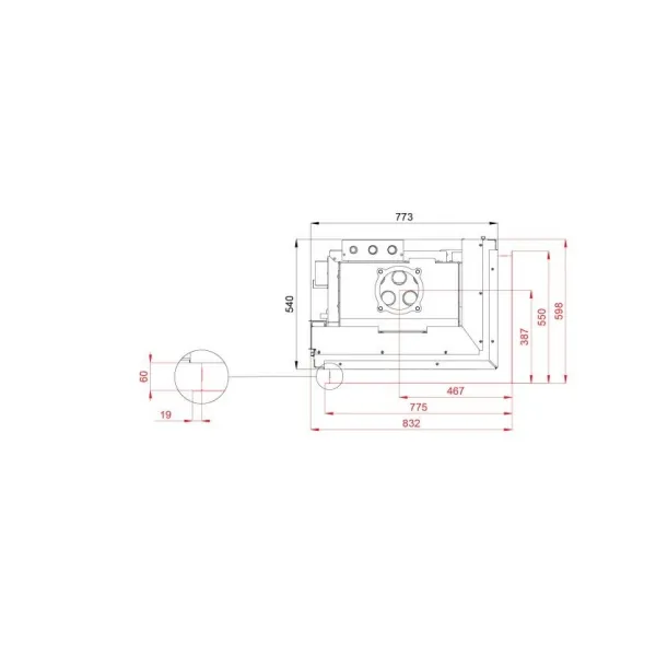 Bef Aquatic WH V 80 CP - BeF home Teplovodná kozubová vložka