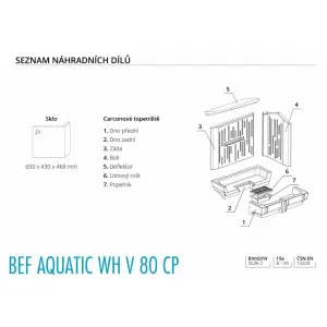 Bef Aquatic WH V 80 CP - BeF home Teplovodná kozubová vložka