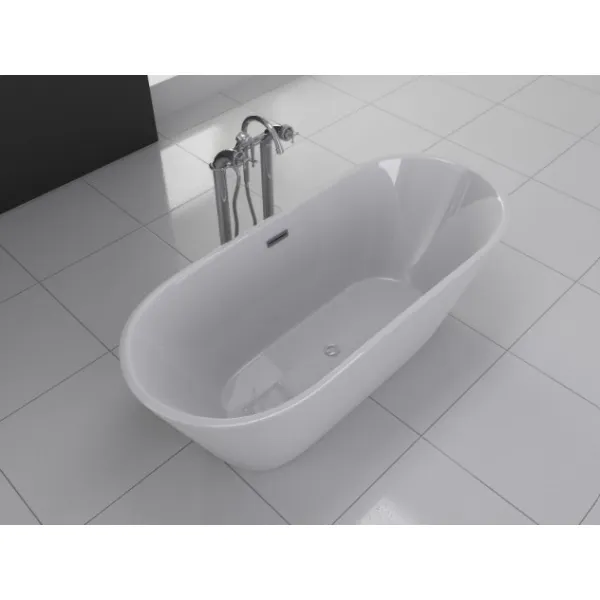 Akrylátová vana Mexen FLAVIA 170 x 80 cm biela + automatická výpusť