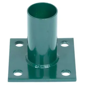 Pätka Strend Pro METALTEC, pre okrúhly stĺpik 48 mm, zelená, na ukotvenie, RAL6005