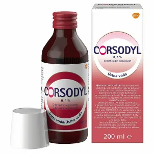 Corsodyl Ústna voda 0,1 % 200 ml