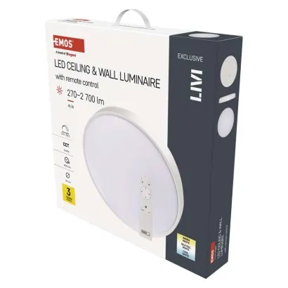 EMOS LED svietidlo LIVI 50 cm, 45 W, teplá-studená biela, stmievateľné s diaľkovým ovládaním