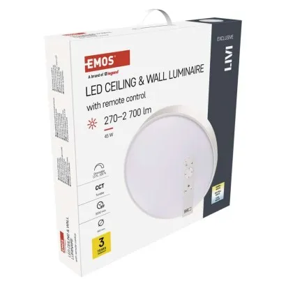 EMOS LED svietidlo LIVI 50 cm, 45 W, teplá-studená biela, stmievateľné s diaľkovým ovládaním