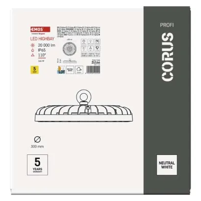 EMOS LED priemyselné závesné svietidlo HIGHBAY CORUS 166W