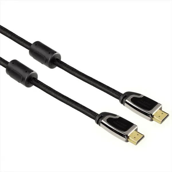 Hama HDMI kábel vidlica-vidlica, 3 m, pozlát., ferit. filtre, kovové vidlice, opletený,... 85444290