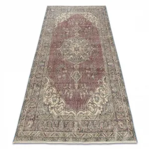 Ručne tkaný vlnený koberec Vintage 10169 rám / ornament, modrý / červený