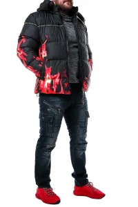 Pánska bunda CIPO & BAXX CM181 BLACK Farba: Čierna, Konfekčná veľkosť: XL