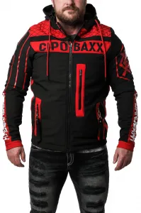 Pánska bunda CIPO & BAXX CJ275 RED-BLACK Farba: Čierna, Konfekčná veľkosť: M
