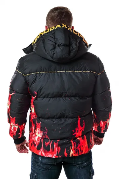 Pánska bunda CIPO & BAXX CM181 BLACK Farba: Čierna, Konfekčná veľkosť: XL