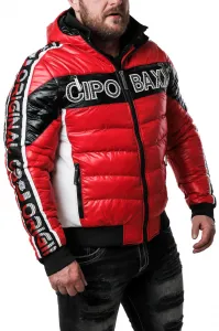 Pánska bunda CIPO & BAXX CJ268 RED Farba: Červená, Konfekčná veľkosť: L