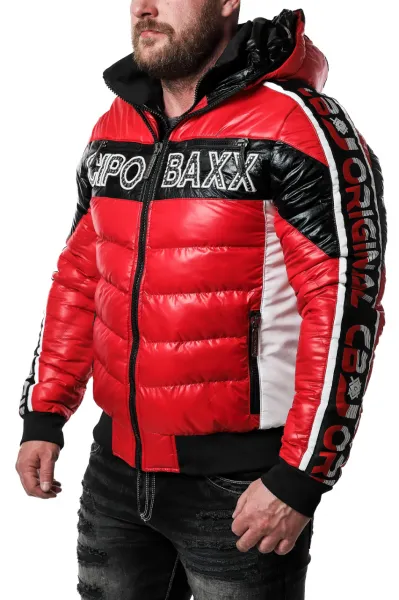 Pánska bunda CIPO & BAXX CJ268 RED Farba: Červená, Konfekčná veľkosť: L