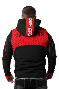 Pánska bunda CIPO & BAXX CJ275 RED-BLACK Farba: Čierna, Konfekčná veľkosť: M