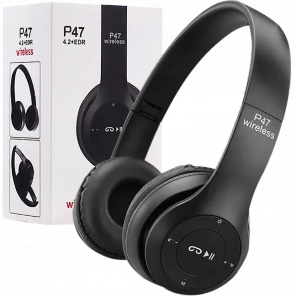 Wellhox Bezdrôtové bluetooth slúchadlá P47 s mikrofónom MP3