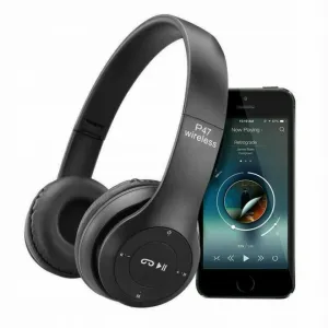 Wellhox Bezdrôtové bluetooth slúchadlá P47 s mikrofónom MP3