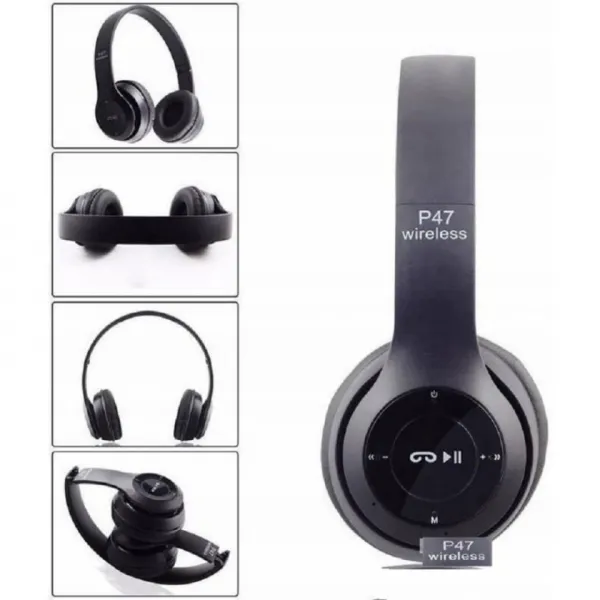 Wellhox Bezdrôtové bluetooth slúchadlá P47 s mikrofónom MP3