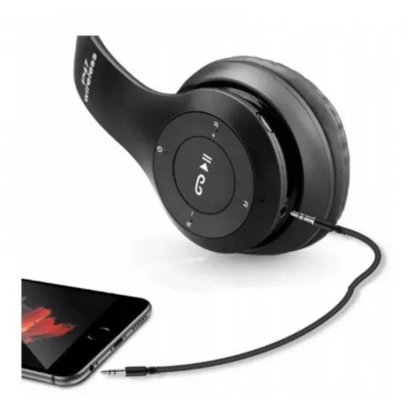 Wellhox Bezdrôtové bluetooth slúchadlá P47 s mikrofónom MP3
