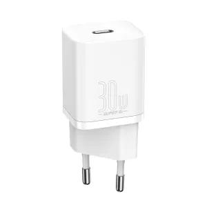 Baseus Super Si Quick Charger 1C 30W nástenná nabíjačka (biela) 027582
