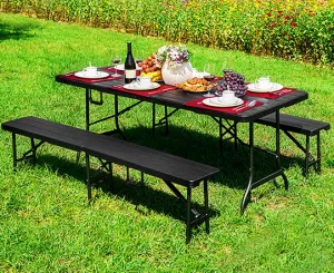 MODERNHOME Skládací cateringový stůl Impro 180 cm hnědý
