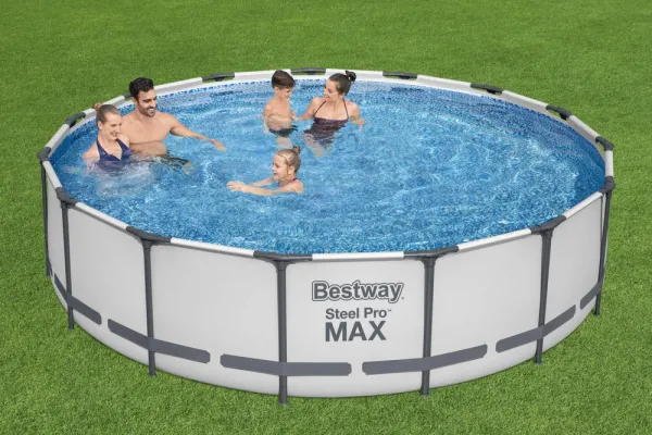 Bazén Bestway® Steel Pro MAX, 56488, filter, pumpa, rebrík, plachta, 4,57x1,07 m