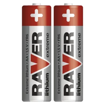 Batéria RAVER FR6, líthiová batéria, 2 ks, AA tužka 215688