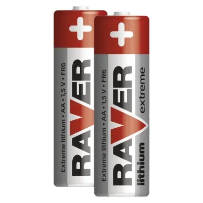 Batéria RAVER FR6, líthiová batéria, 2 ks, AA tužka 215688