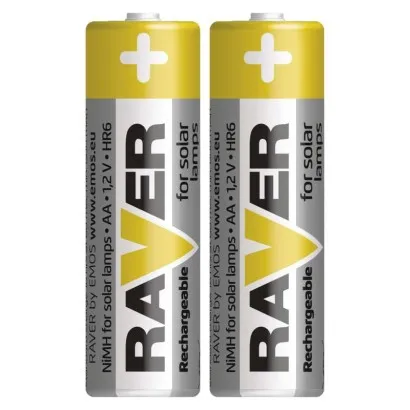 Batéria RAVER SOLAR HR6, nabíjateľná batéria, 600 mAh, 2 ks, AA tužka 215690