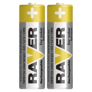 Batéria RAVER SOLAR HR6, nabíjateľná batéria, 600 mAh, 2 ks, AA tužka 215690