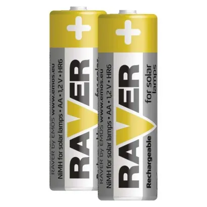 Batéria RAVER SOLAR HR6, nabíjateľná batéria, 600 mAh, 2 ks, AA tužka 215690