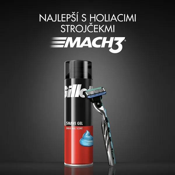 Gillette Classic Regular gél na holenie pre mužov 200 ml