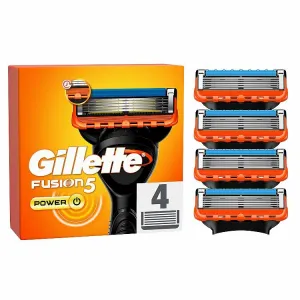 Gillette Fusion5 Power Náhradné Holiace Hlavice pre Mužov, 4 Náhradné Holiace Hlavice