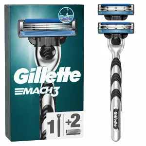 Gillette Mach3 Holiaci Strojček pre Mužov, 1 Gillette Holiaci Strojček,  2 Náhradné Holiace Hlavice
