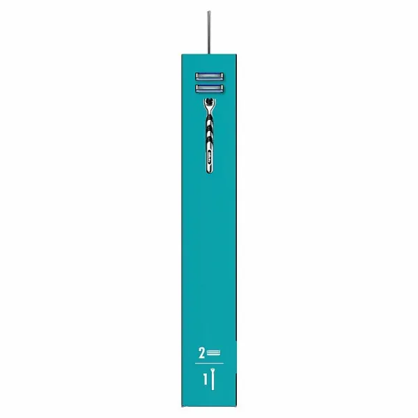Gillette Mach3 Holiaci Strojček pre Mužov, 1 Gillette Holiaci Strojček,  2 Náhradné Holiace Hlavice