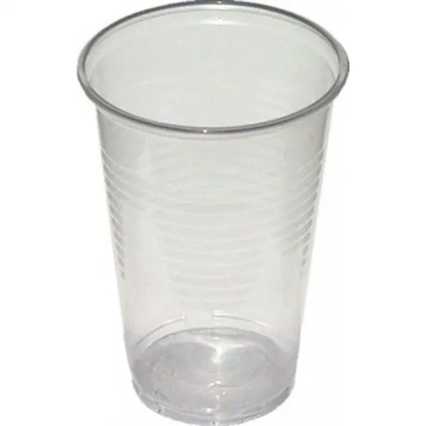 Economy Poháre plastové 200 ml priehľadné 100% recykel (100 ks)