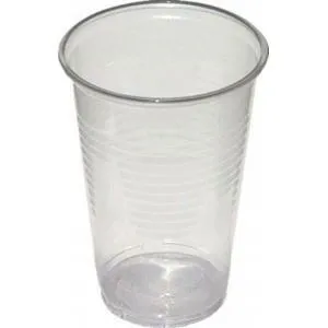 Economy Poháre plastové 200 ml priehľadné 100% recykel (100 ks)