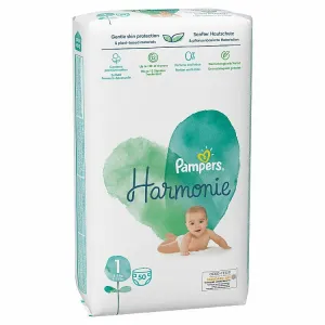 Pampers Harmonie, Veľkosť 1, 50 Plienky, 2kg-5kg