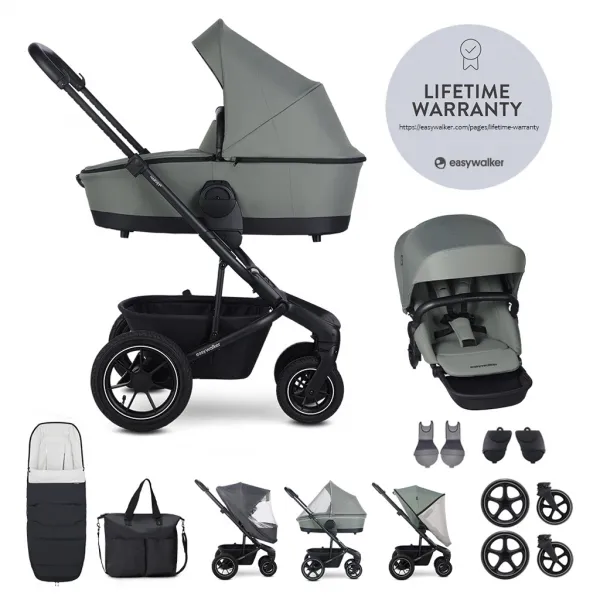 Kočík Easywalker Harvey5 Air set XXL s príslušenstvom Farba: Pebble Grey