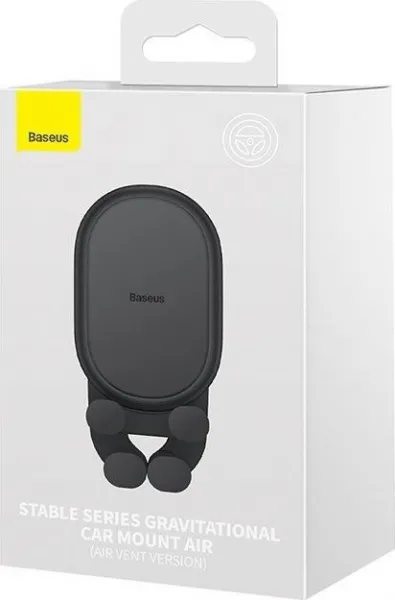 Baseus Stabilný gravitačný držiak do auta na vetraciu mriežku (čierny) 039887