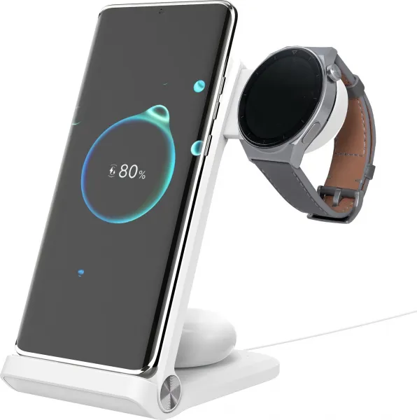 NoName Nillkin PowerTrio 3v1 Bezdrátová Nabíječka pro Huawei Watch White