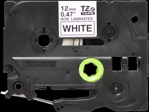 páska BROTHER TZeN231 čierne písmo, biela páska nelaminovná NON LAMINATED Tape (12mm)