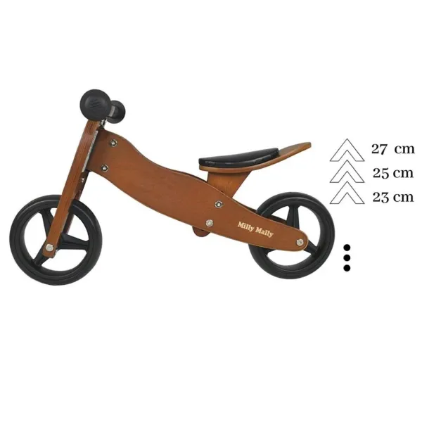 Detské multifunkčné odrážadlo bicykel 2v1 Milly Mally JAKE Army
