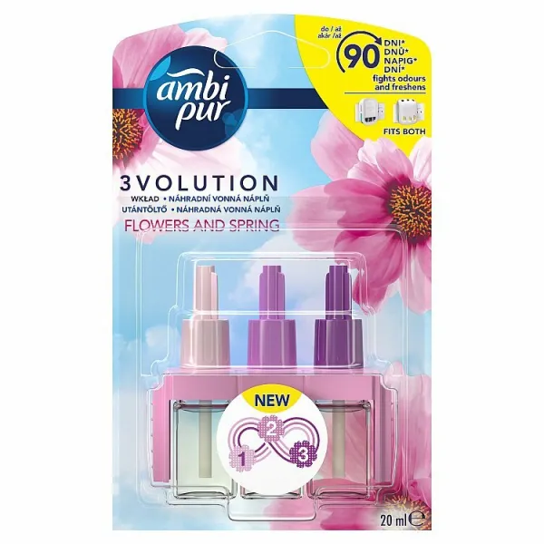Ambi Pur Flowers & Spring Náplň Do Elektrického Osviežovača Vzduchu 20ml